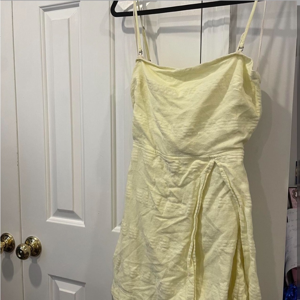 Free People mini romper in light yellow